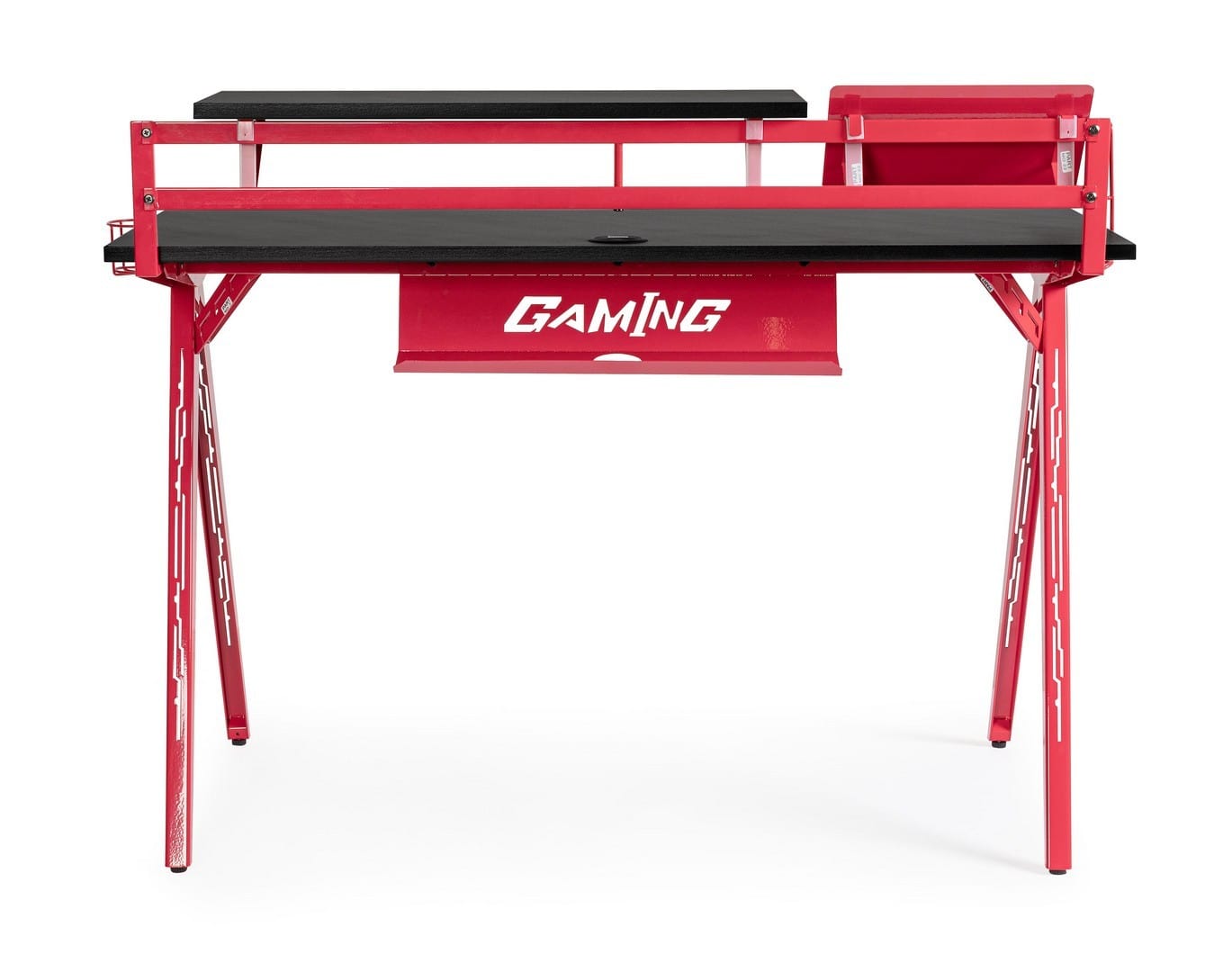 Bizzotto Scrivania da gaming Desk 2P Rosso