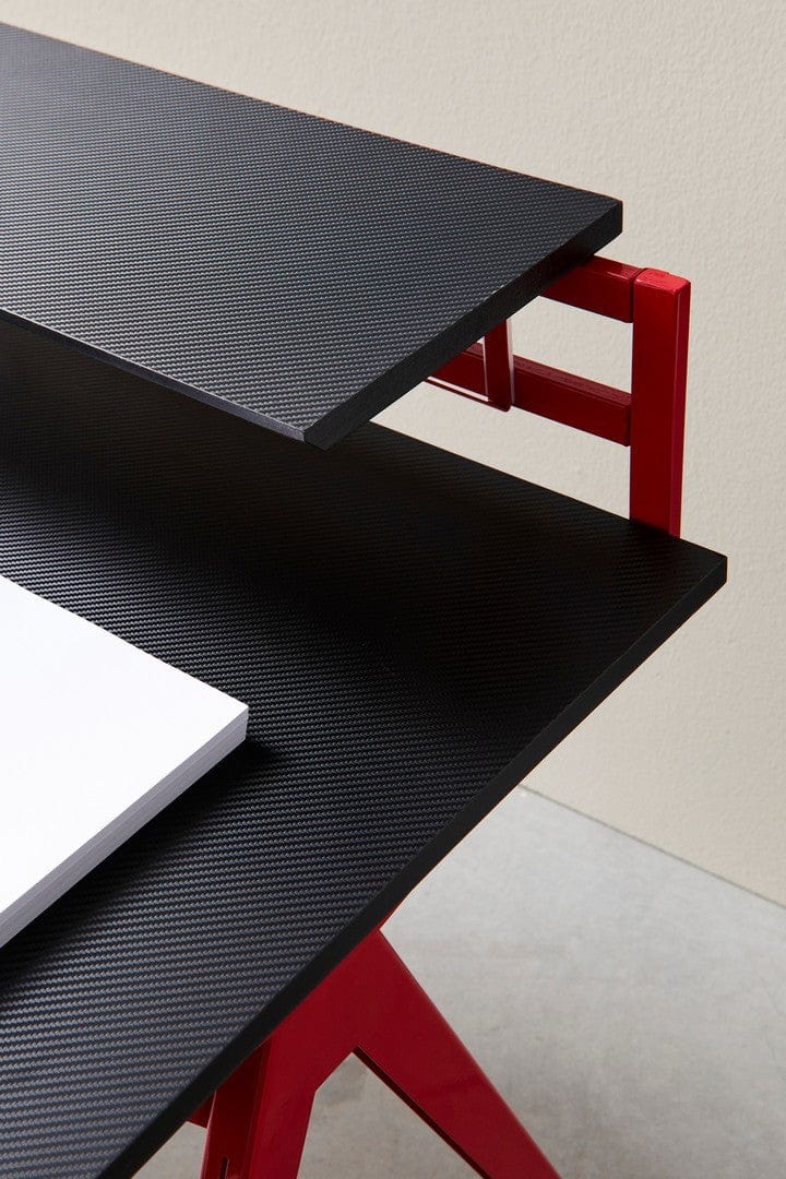 Bizzotto Scrivania da gaming Desk 2P Rosso
