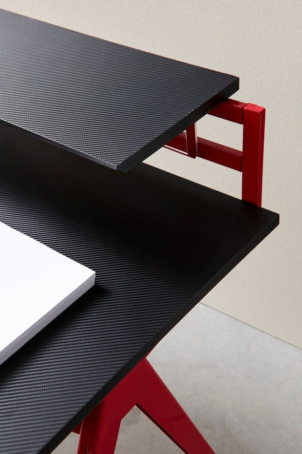 Bizzotto Scrivania da gaming Desk 2P Rosso