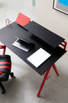 Bizzotto Scrivania da gaming Desk 2P Rosso