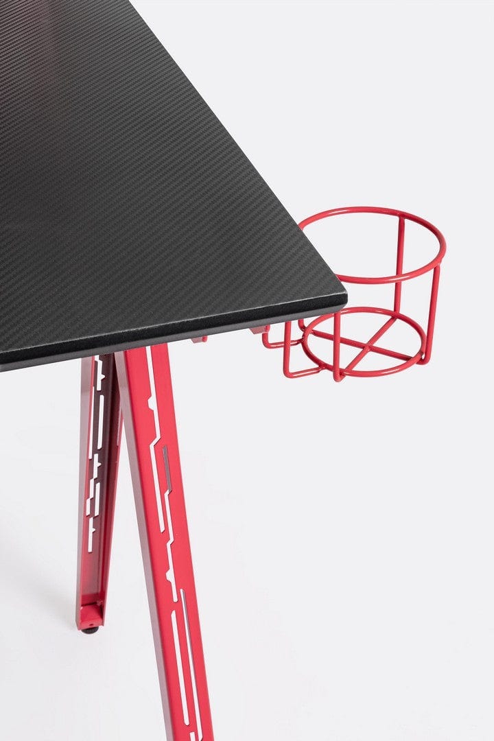 Bizzotto Scrivania da gaming Desk 2P Rosso