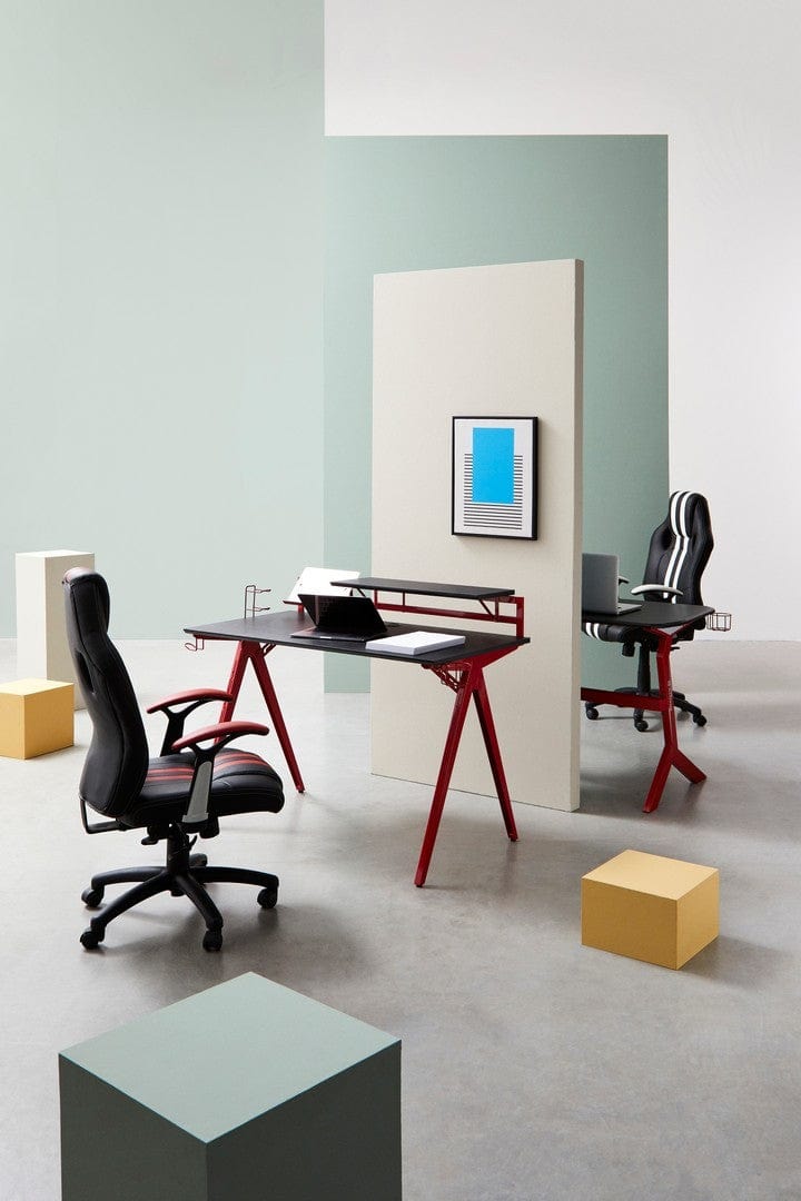 Bizzotto Scrivania da gaming Desk 2P Rosso