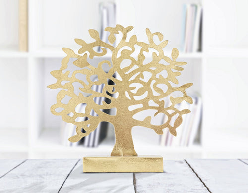 Scultura Albero Gold cm 31x8,5x31,5