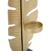Scultura Foglia C/Porta Candela Glam cm 10x10x30 (4)