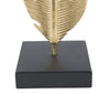 Scultura Foglia C/Porta Candela Glam cm 10x10x30 (6)