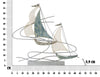 Scultura Regata cm 64x8,9x60 (6)