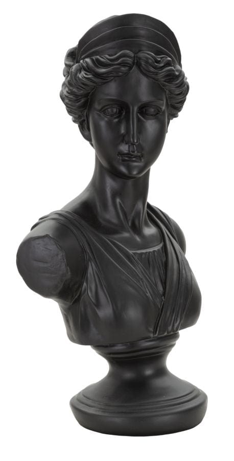 Scultura Roman Woman Black cm 22x16x41