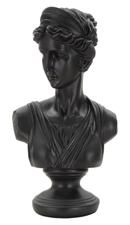 Scultura Roman Woman Black cm 22x16x41 (2)