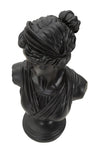 Scultura Roman Woman Black cm 22x16x41 (3)