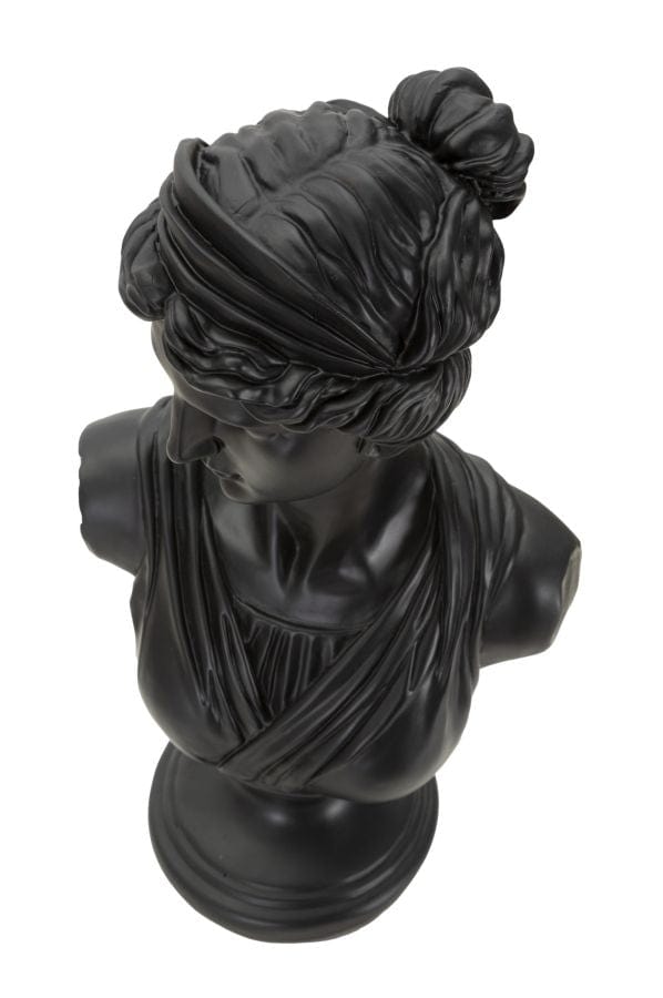 Scultura Roman Woman Black cm 22x16x41 (3)