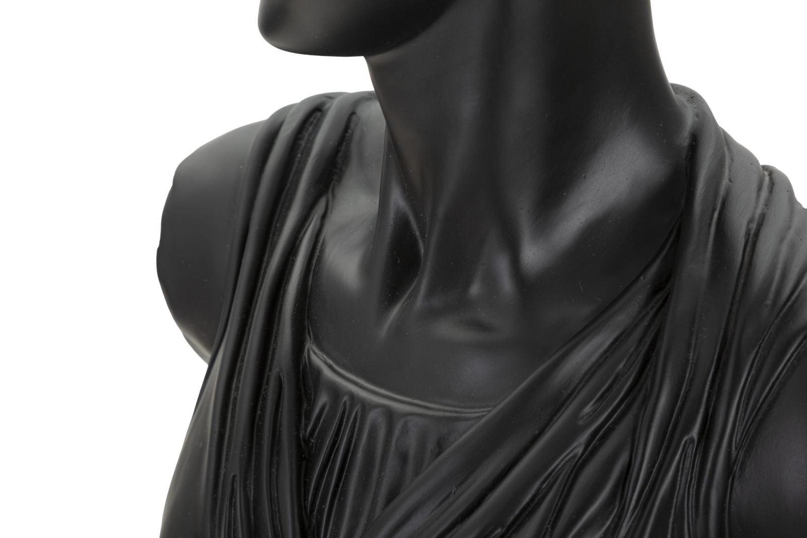 Scultura Roman Woman Black cm 22x16x41 (4)