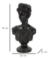 Scultura Roman Woman Black cm 22x16x41 (5)