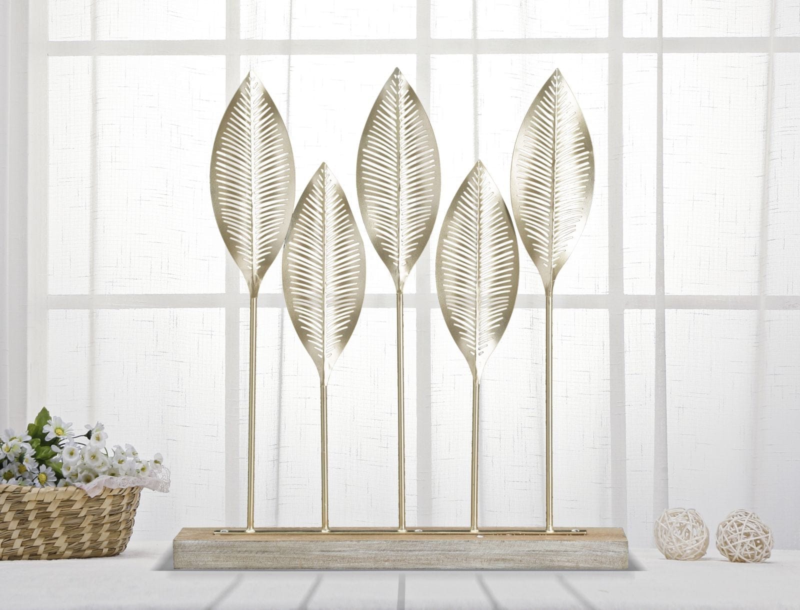 Scultura Shot Leaf cm 47x10x52,5