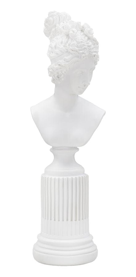 Scultura Statua Woman C/Piedistallo cm 11x10,5x35,5