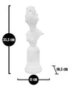 Scultura Statua Woman C/Piedistallo cm 11x10,5x35,5 (6)