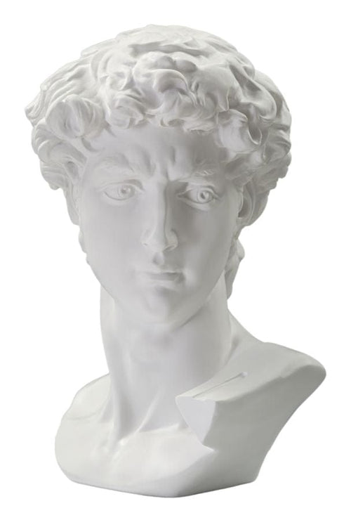 Scultura Testa Antica Bianca cm 44x35,5x60