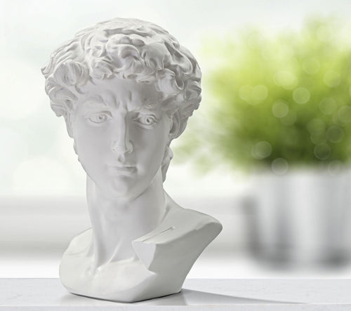 Scultura Testa Antica Bianca cm 44x35,5x60 (1)