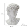 Scultura Testa Antica Bianca cm 44x35,5x60 (6)