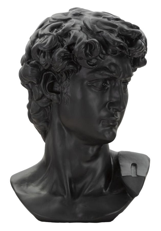 Scultura Testa Antica Nera cm 44x35,5x60 (2)