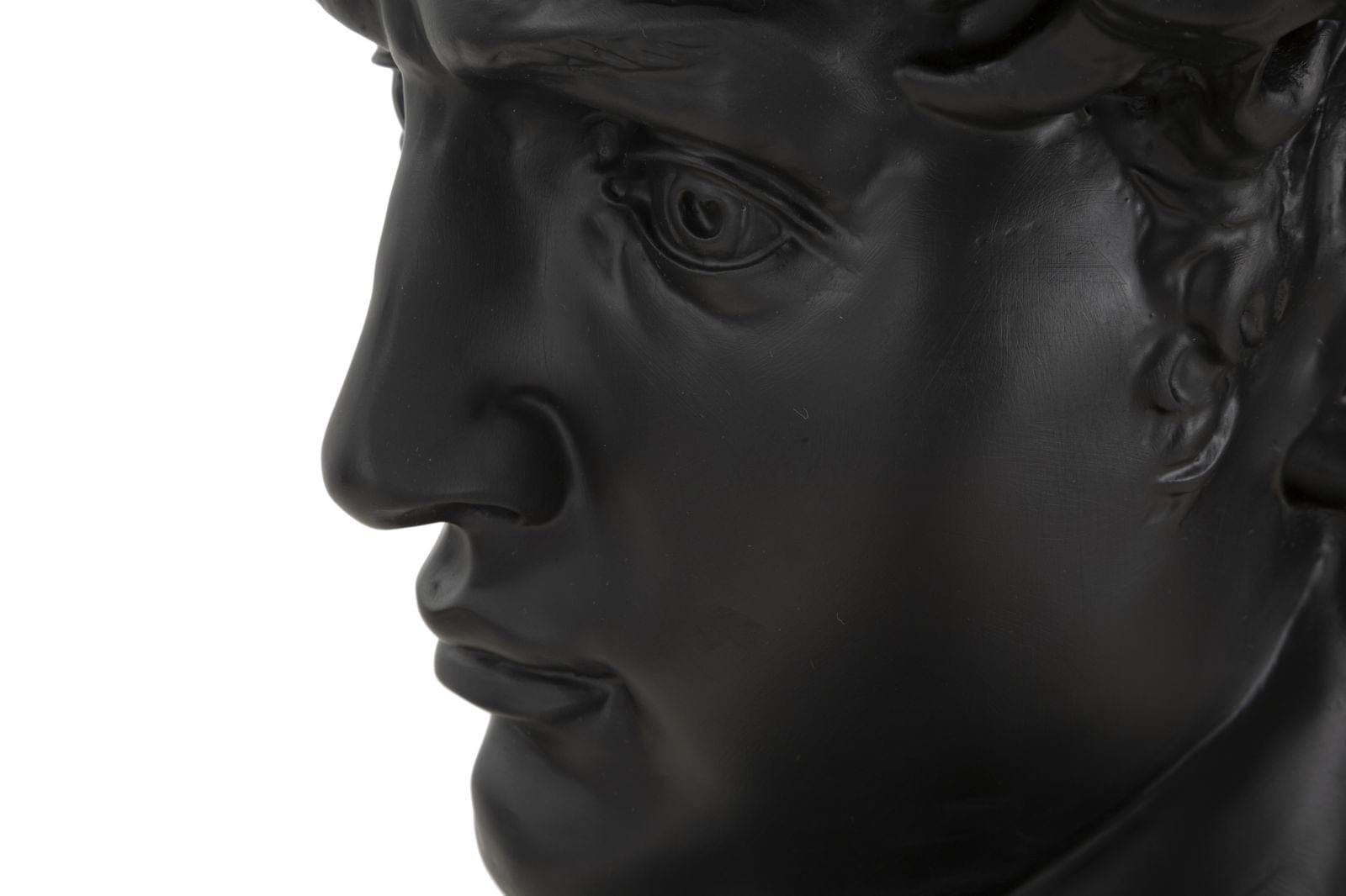 Scultura Testa Antica Nera cm 44x35,5x60 (3)