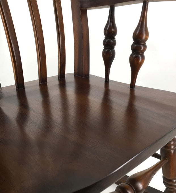 Sedia a dondolo in legno Vintage Noce (4)