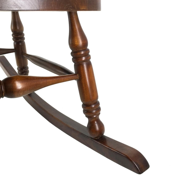 Sedia a dondolo in legno Vintage Noce (6)