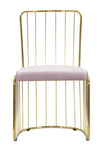 Sedia Cage Rosa cm 47x56x82 Set 2 Pz (Altezza Seduta cm 45) (1)