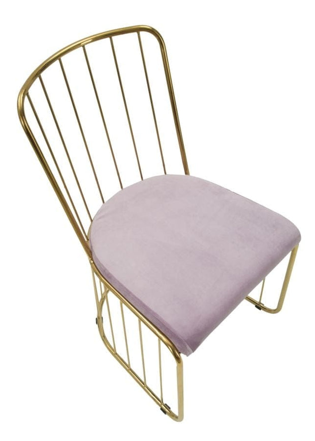 Sedia Cage Rosa cm 47x56x82 Set 2 Pz (Altezza Seduta cm 45) (3)