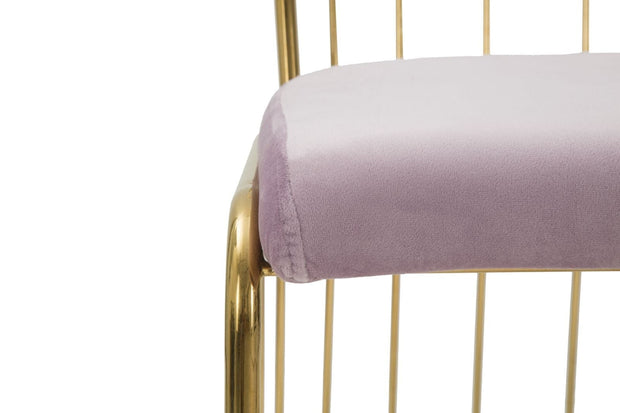 Sedia Cage Rosa cm 47x56x82 Set 2 Pz (Altezza Seduta cm 45) (4)