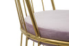 Sedia Cage Rosa cm 47x56x82 Set 2 Pz (Altezza Seduta cm 45) (6)