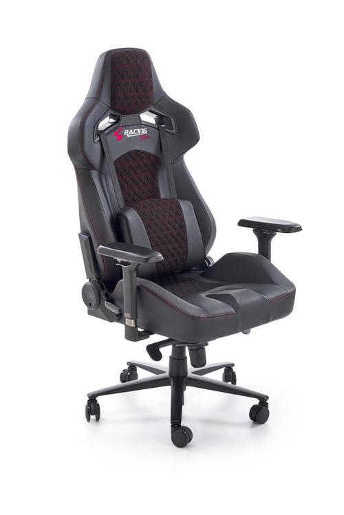 Sedia da gaming in ecopelle Baldur Nero