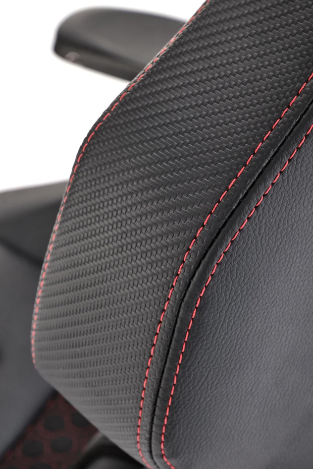 Sedia da gaming in ecopelle Baldur Nero (3)