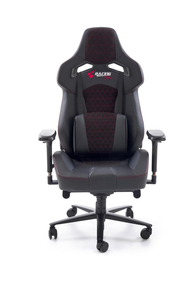 Sedia da gaming in ecopelle Baldur Nero (4)