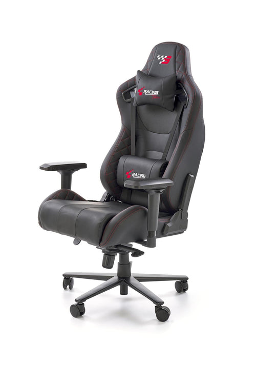 Sedia da gaming in ecopelle Chavez Nero