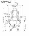 Sedia da gaming in ecopelle Chavez Nero (4)
