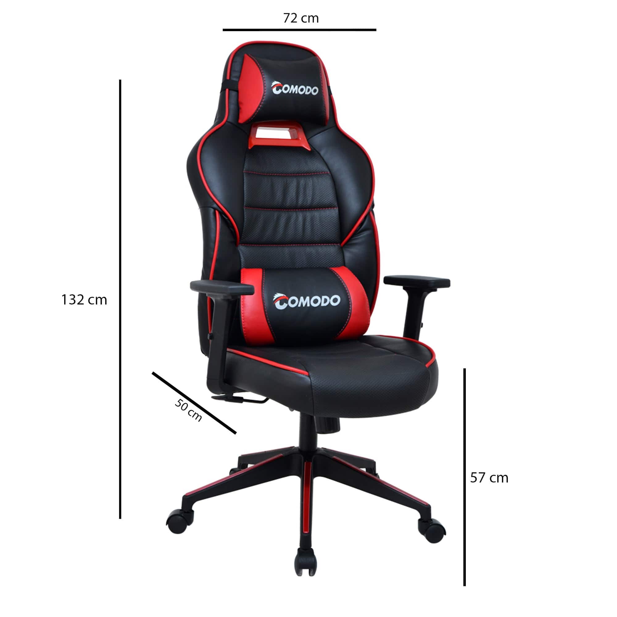 Sedia da gaming in ecopelle Comodo Tokyo Rosso (1)