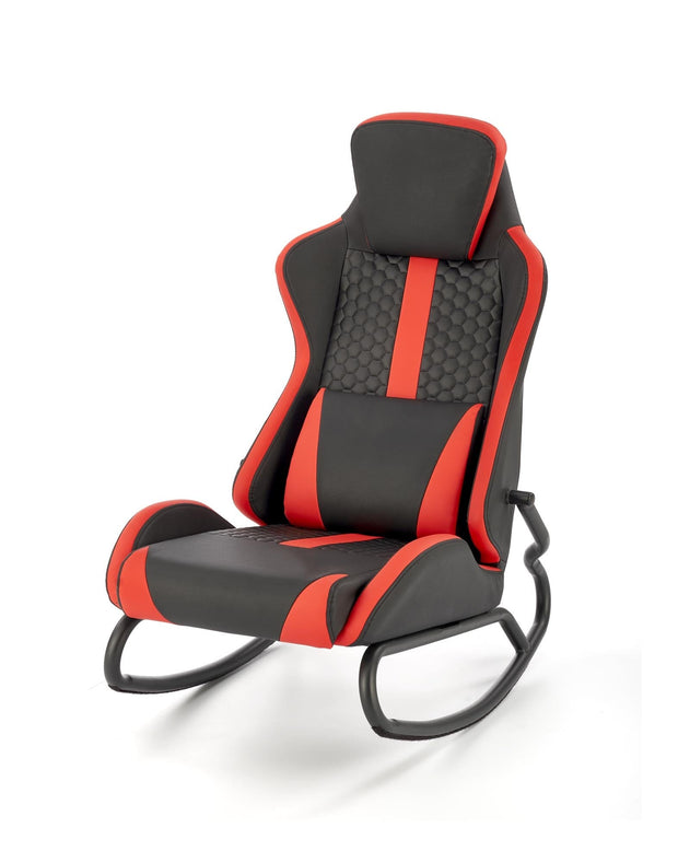 Sedia da gaming in ecopelle Gamer Nero (4)