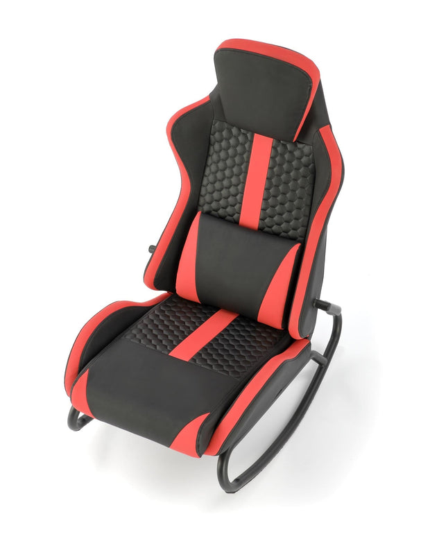 Sedia da gaming in ecopelle Gamer Nero (5)