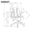 Sedia da gaming in ecopelle Hamlet Nero (4)
