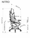 Sedia da gaming in ecopelle Nitro Nero (5)