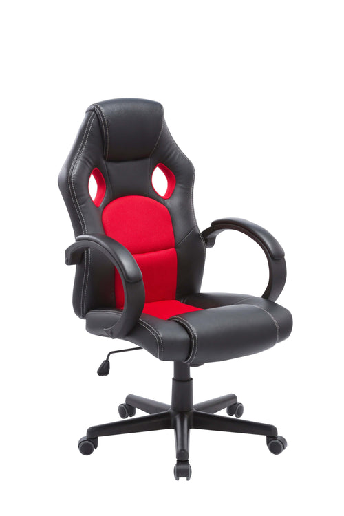 Sedia da gaming in ecopelle Sandbox Nero