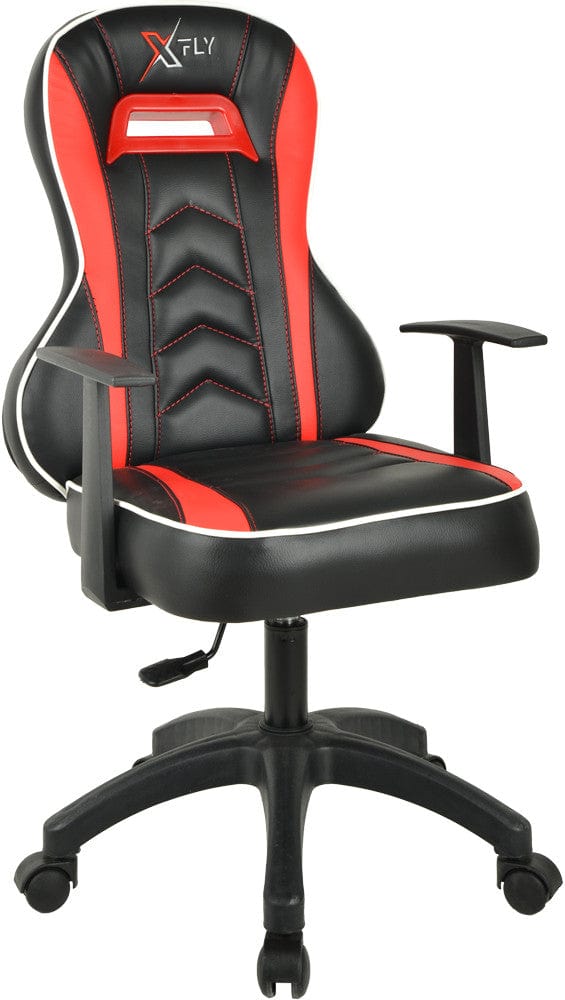 Sedia da gaming in ecopelle XFly Luppo Rosso