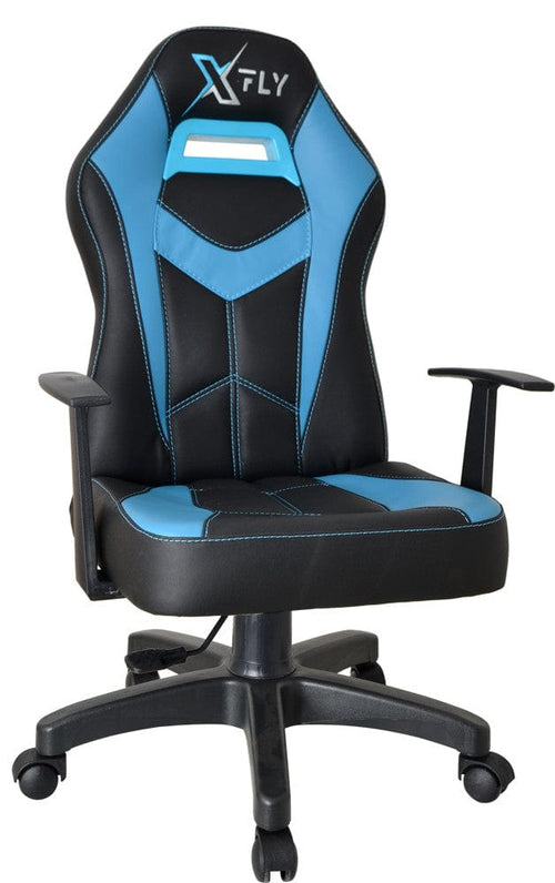 Sedia da gaming in ecopelle XFly Machete Blu