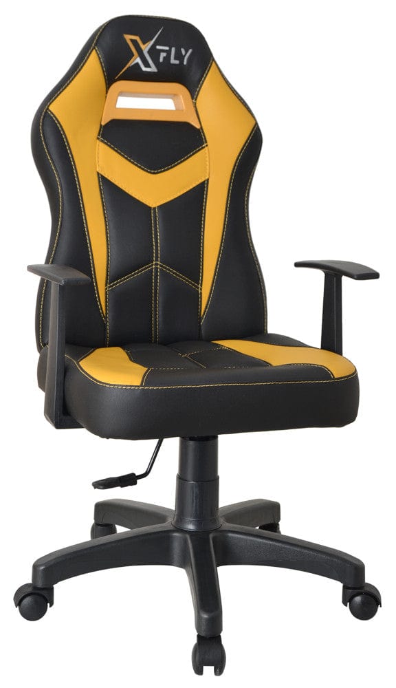 Sedia da gaming in ecopelle XFly Machete Giallo