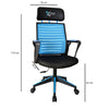 Sedia da gaming in ecopelle XFly Oyuncu Blu (1)