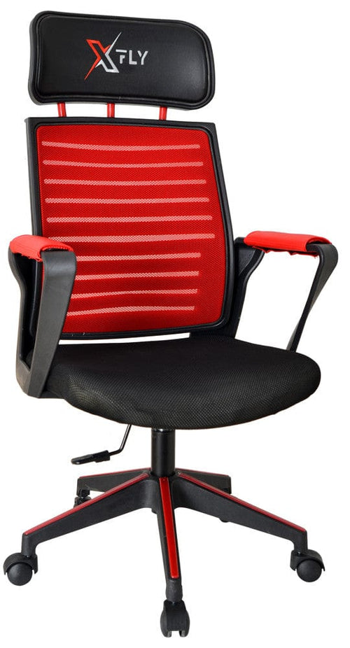 Sedia da gaming in ecopelle XFly Oyuncu Rosso