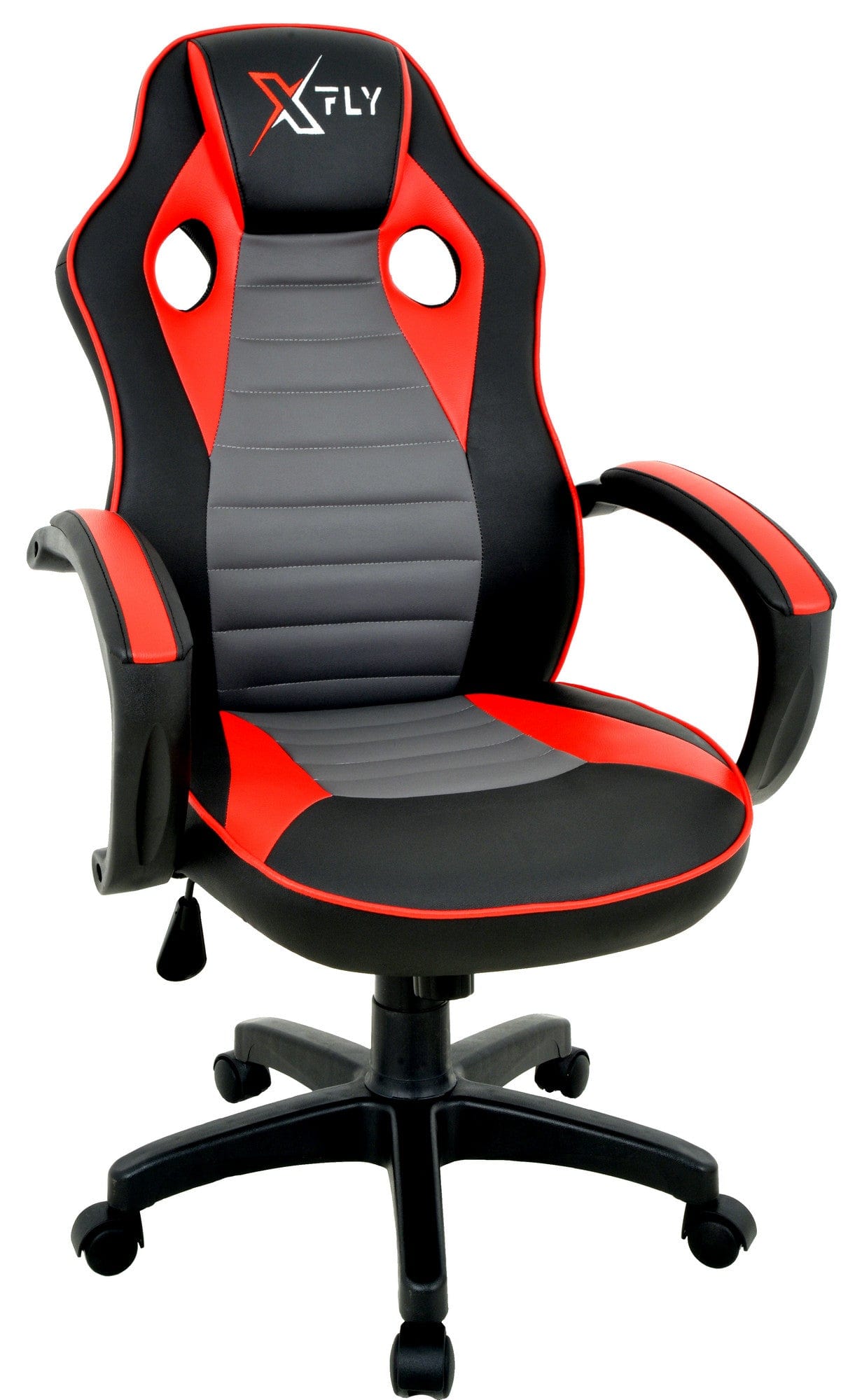 Sedia da gaming in ecopelle XFly Rosso