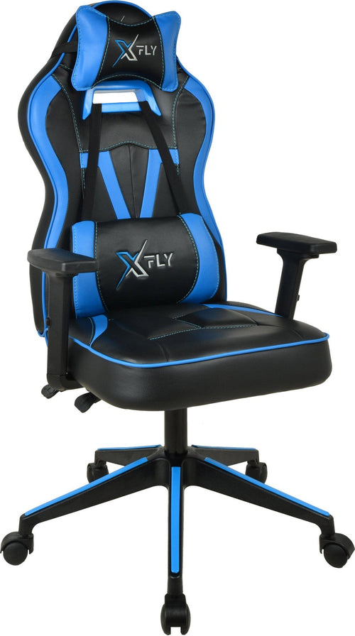 Sedia da gaming in ecopelle XFly Vendetta Blu