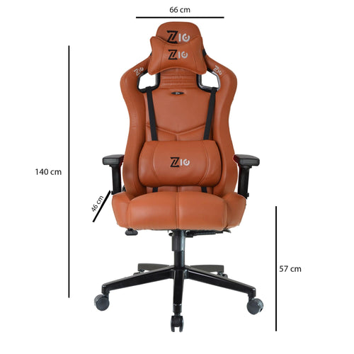 Sedia da gaming in ecopelle Zio Venom Marrone (1)