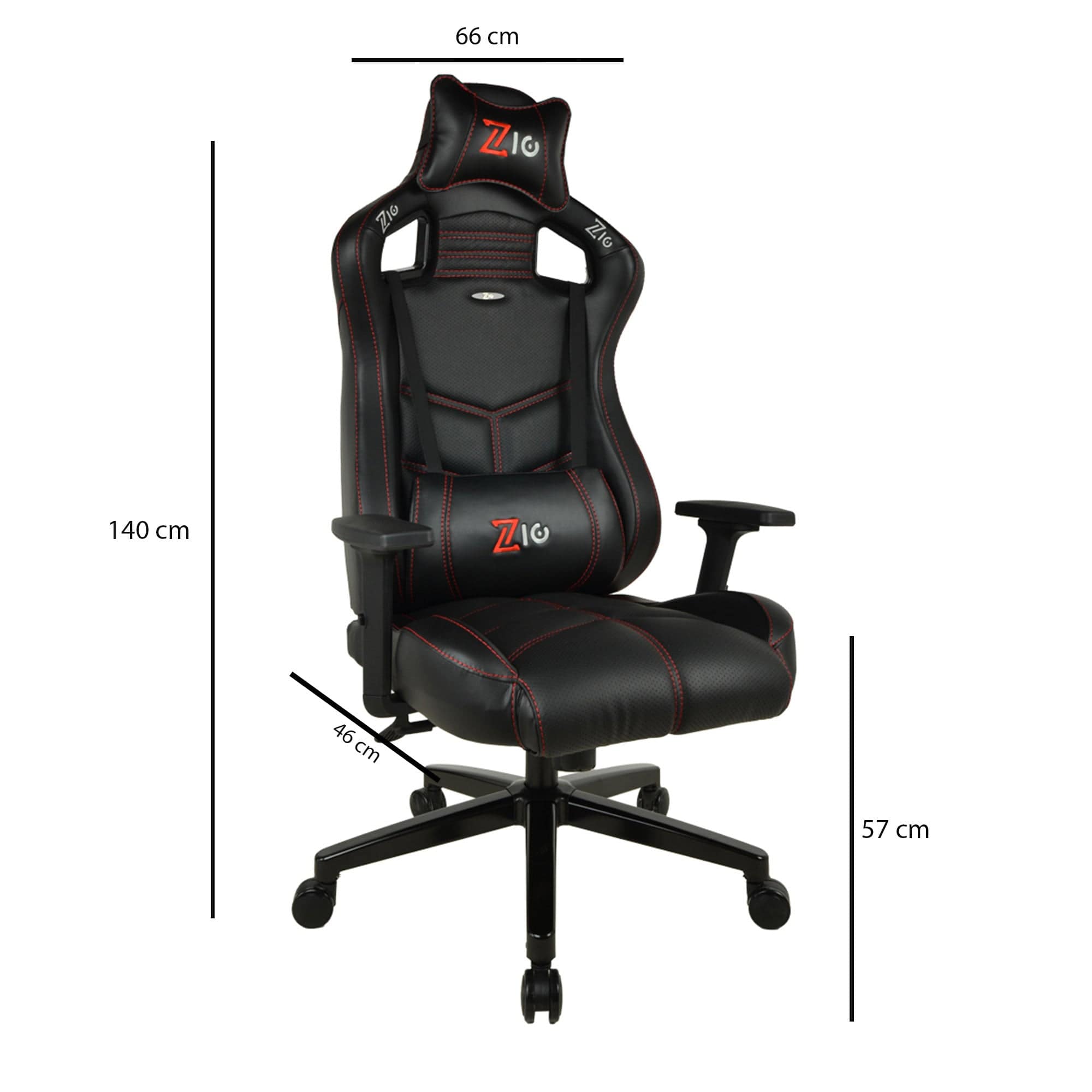Sedia da gaming in ecopelle Zio Venom Nero (1)